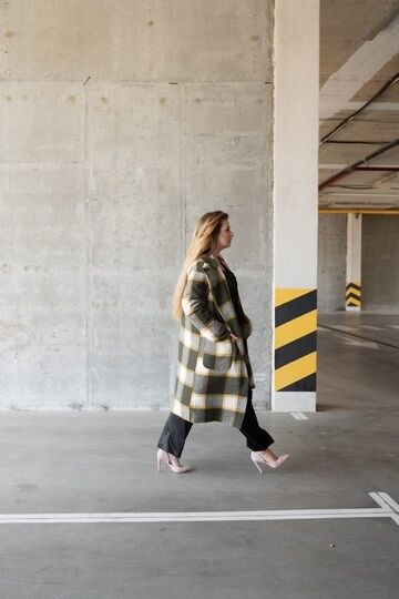 Утеплене пальто Клітинка 05673,15, фото 10