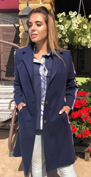 Женское кашемировое пальто Лампасы 5037,4, фото 4