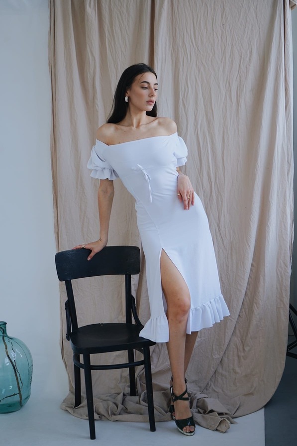 Платье белое 5290, фото 1