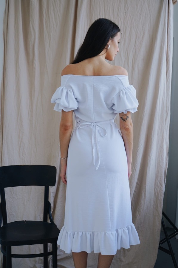 Платье белое 5290, фото 3