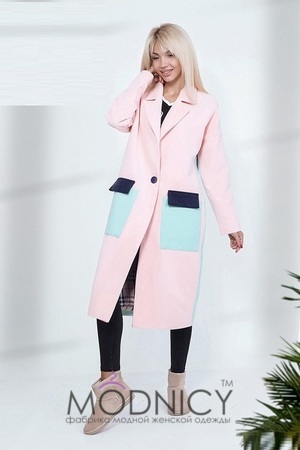 Дизайнерське жіноче пальто 3867