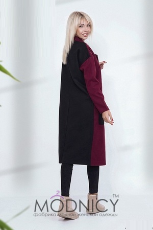  Дизайнерське жіноче пальто 3867, фото 2