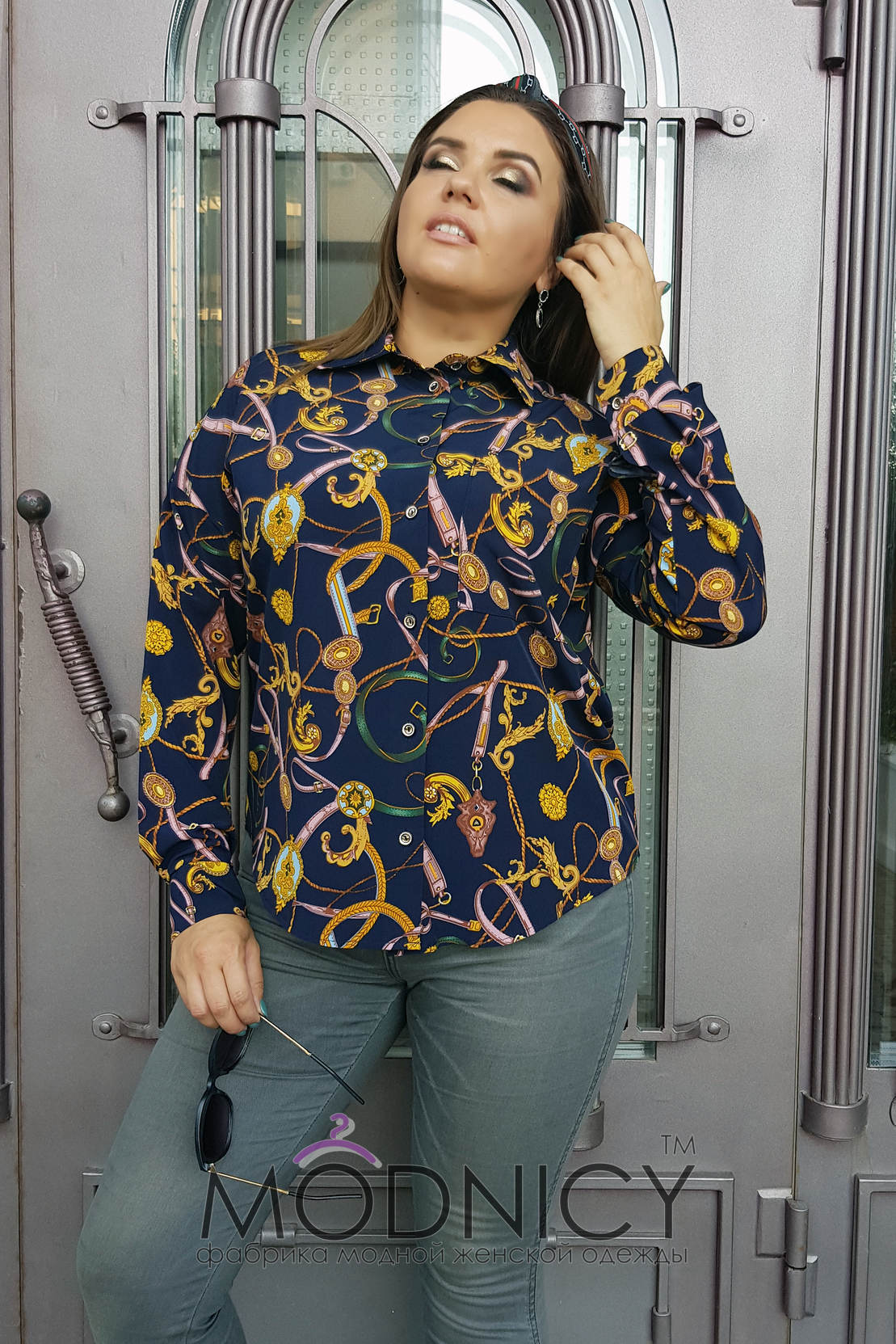 Женская стильная блуза Цепи 0231,11, фото 1