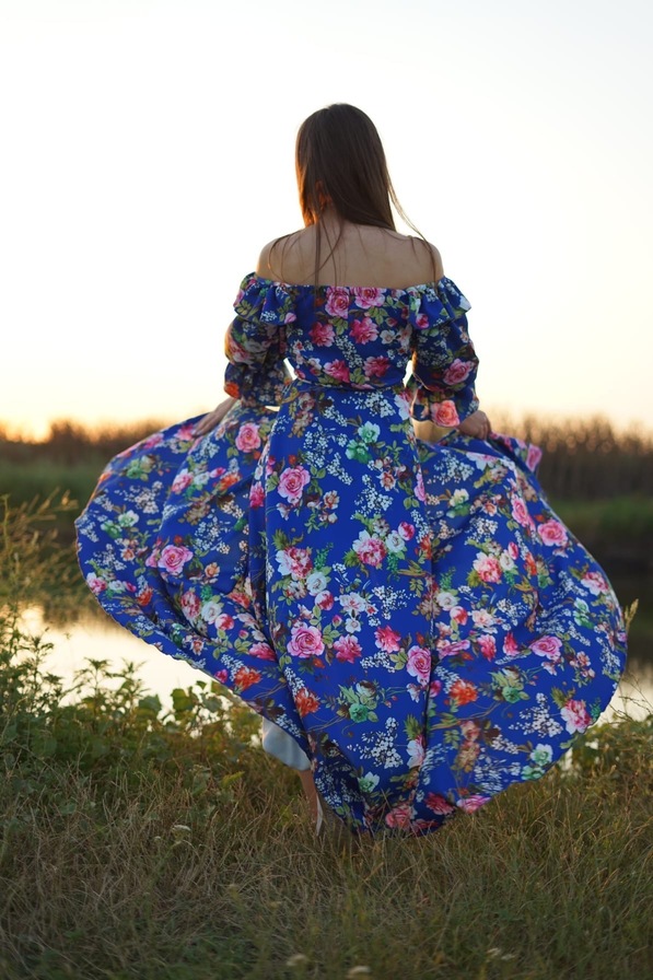 Платье Макси Цветы 5331,3, фото 4