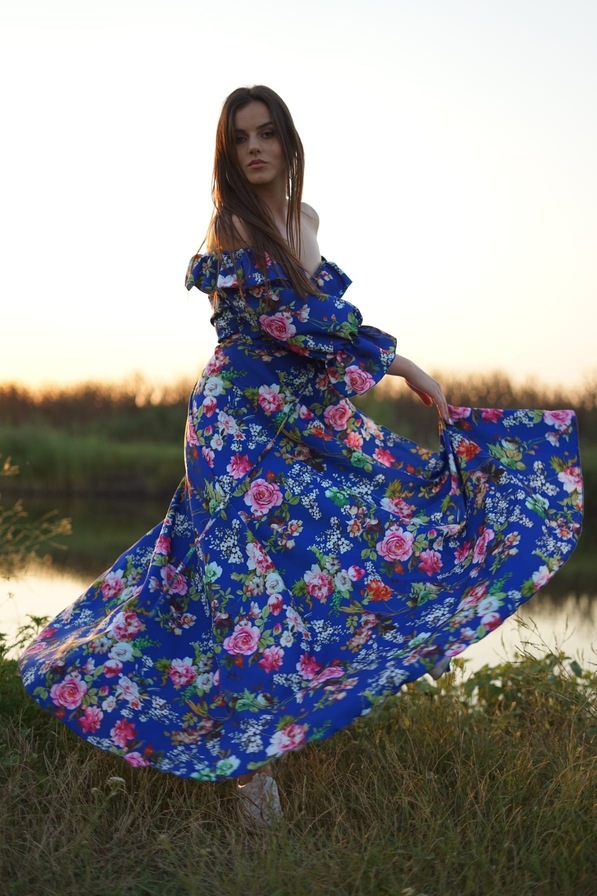 Платье Макси Цветы 5331,3, фото 1