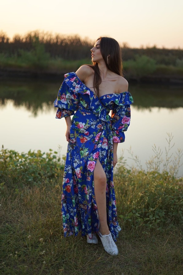 Платье Макси Цветы 5331,3, фото 5