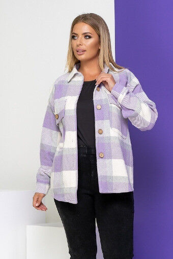 Рубашка-пальто в клетку 5364,41