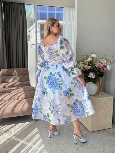 Платье миди Органза Гортензия 8074,4, фото 3