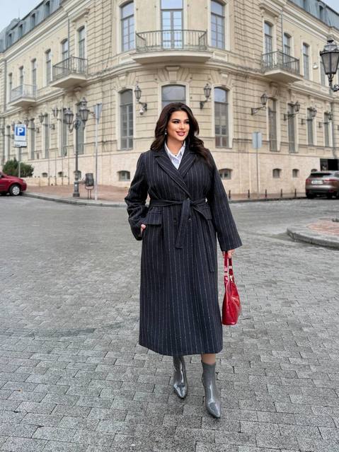 Пальто Оверсайз Полоска 5428,9/1, фото 1