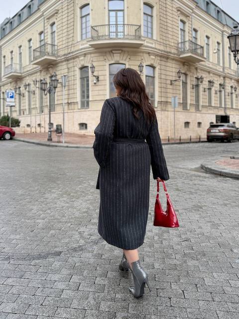 Пальто Оверсайз Полоска 5428,9/1, фото 4