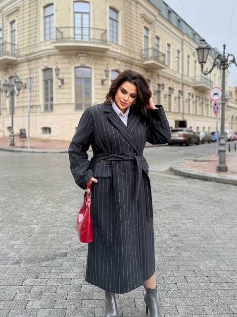 Пальто Оверсайз Полоска 5428,9/1, фото 2