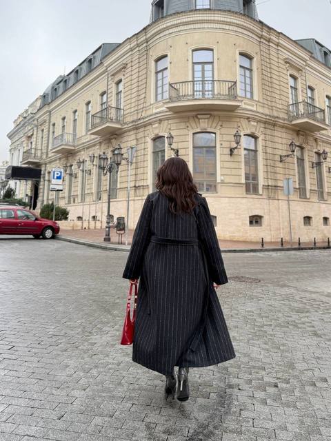 Пальто Оверсайз Полоска 5428,9/1, фото 3