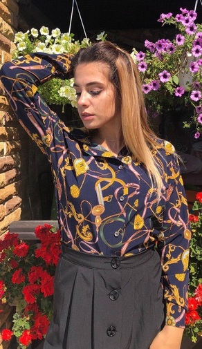 Женская стильная блуза Цепи 231,4, фото 3