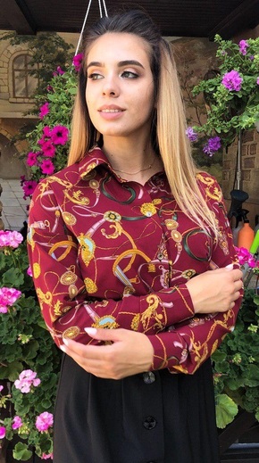 Женская стильная блуза Цепи 231,4, фото 2