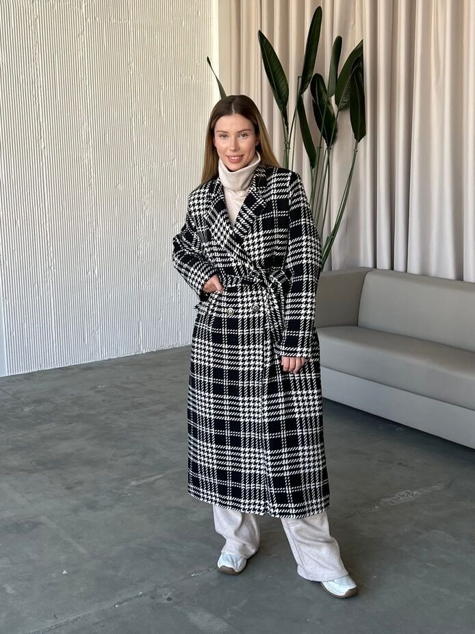 Пальто Оверсайз Клетка 5427,47, фото 2