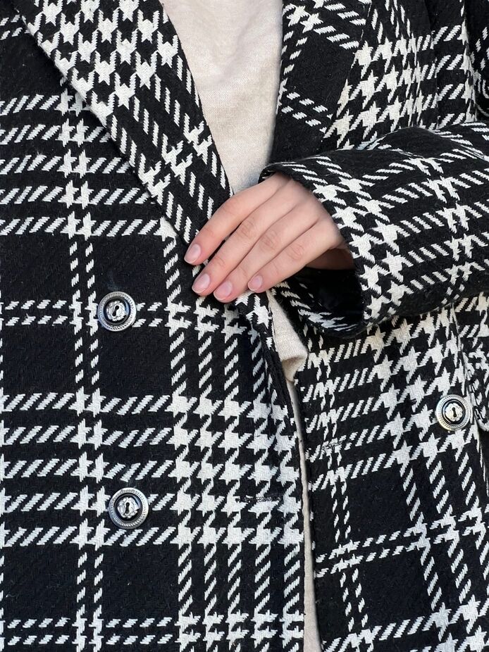 Пальто Оверсайз Клетка 5427,47, фото 3