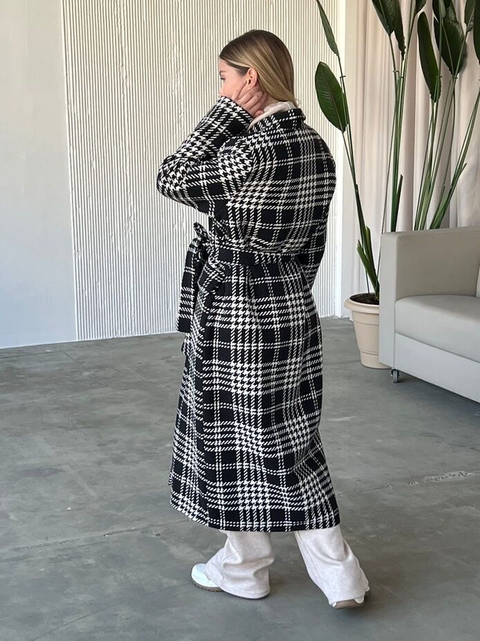 Пальто Оверсайз Клетка 5427,47, фото 7