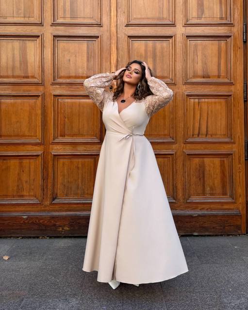 Длинное нарядное платье 05568,14, фото 4