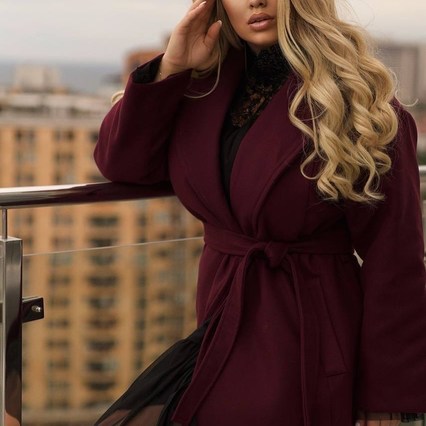 Кашемирове утеплене пальто 5352,6, фото 4