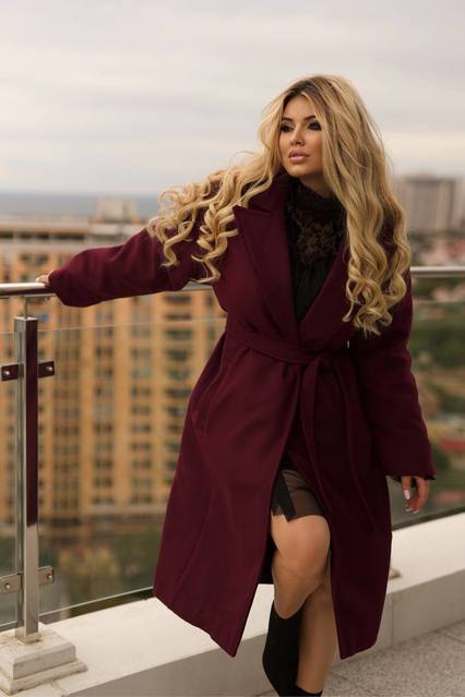 Кашемирове утеплене пальто 5352,6, фото 3