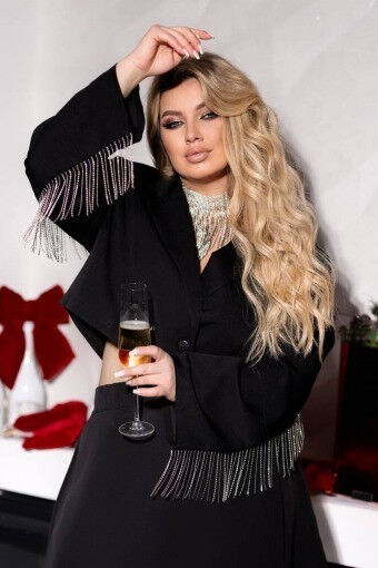 Пиджак КАМНИ  Бахрома 7130