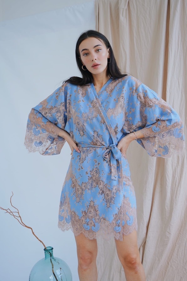 Платье кружевное Кимоно  5288