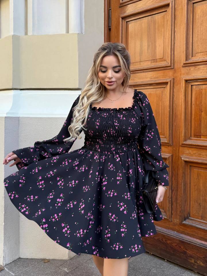 Платье Резиночки Регилин Цветочки РУКАВА 7098,22, фото 1