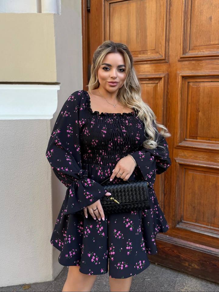 Платье Резиночки Регилин Цветочки РУКАВА 7098,22, фото 3