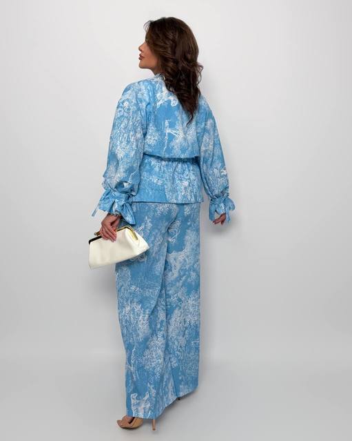 Брючный костюм двійка Лен 7163,29, фото 4