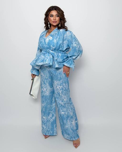 Брючный костюм двійка Лен 7163,29, фото 5