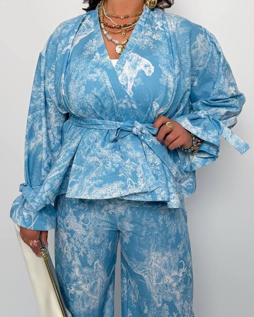 Брючный костюм двійка Лен 7163,29, фото 2