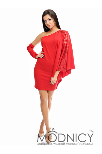 Платье 3378 цвет Красный, текущий цвет товара, фото