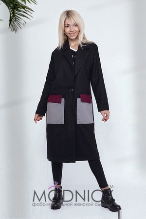 Дизайнерское женское пальто 3867, фото 1