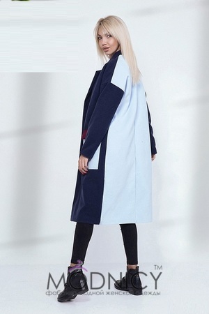  Дизайнерське жіноче пальто 3867, фото 2