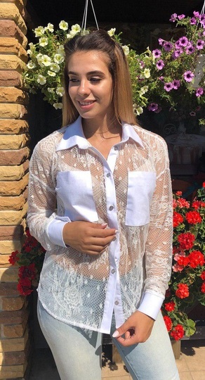 Женская гипюровая блуза 237,1, фото 1