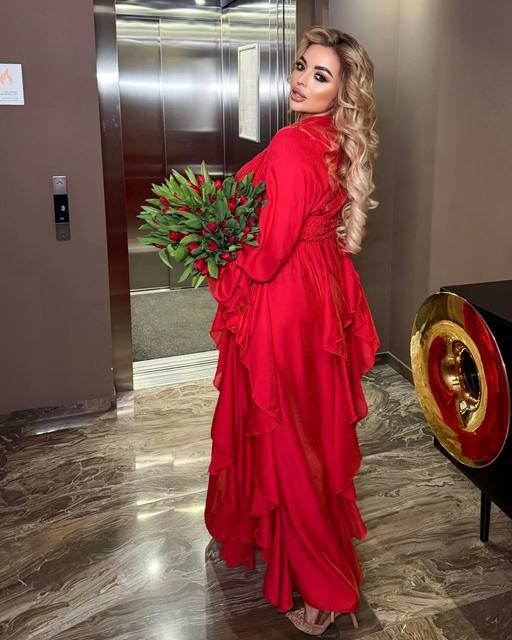 Платье макси с каскадными воланами 7147,18, фото 3