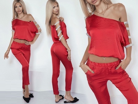 Женские брюки 27 цвет Красный, текущий цвет товара, фото