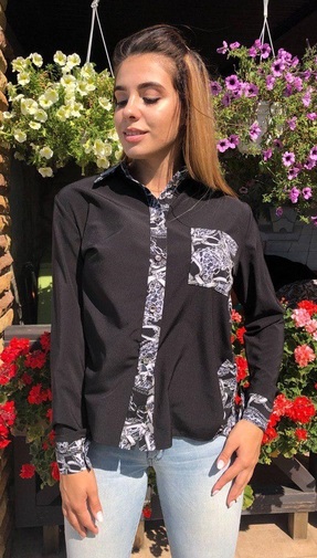 Стильная блуза Цепи 5027,13, фото 1