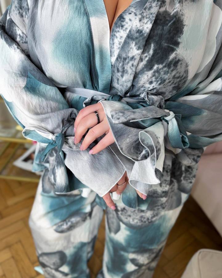 Брючный костюм Цветок  7161, фото 8