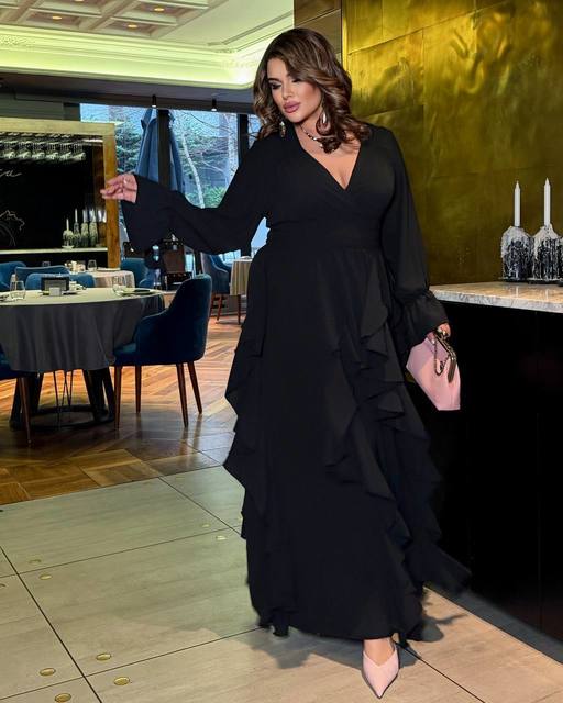 Платье макси с каскадными воланами 7147,2, фото 1