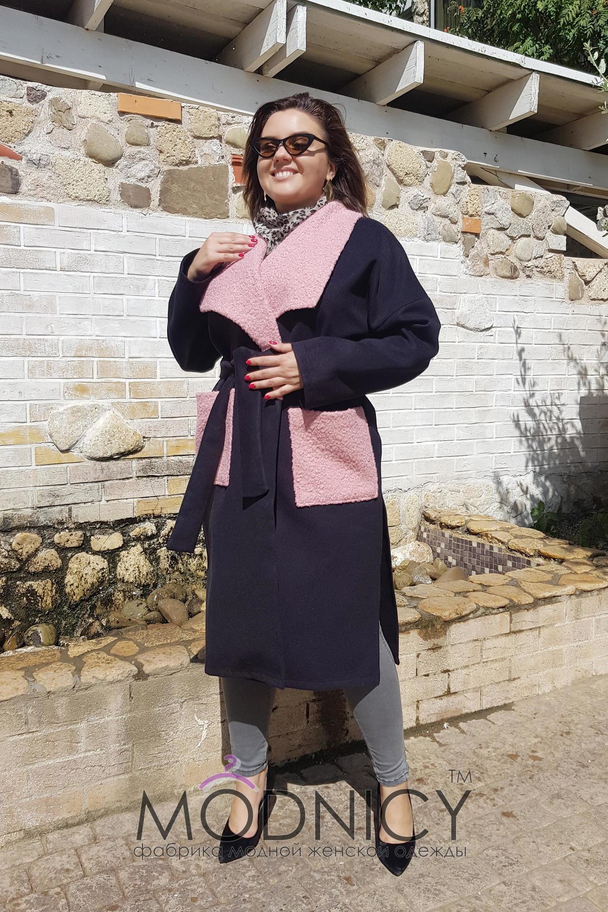Женская кашемировое пальто Карманы Букле 05049,13, фото 5