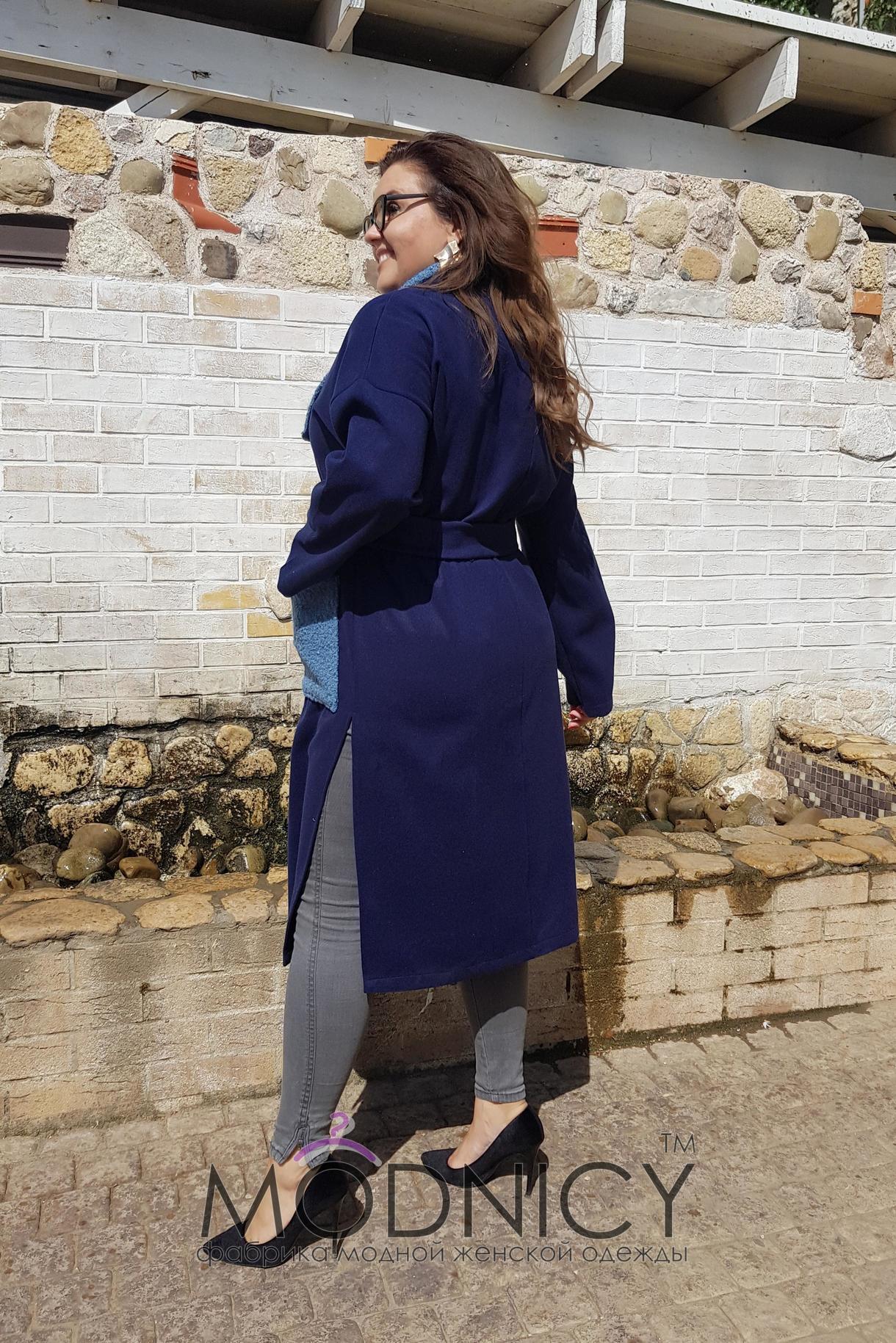 Женская кашемировое пальто Карманы Букле 05049,13, фото 5
