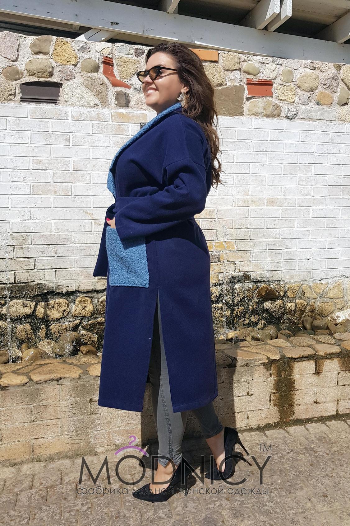 Женская кашемировое пальто Карманы Букле 05049,28, фото 3